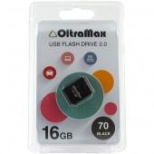 USB 2.0 Флеш-накопитель 16GB OltraMax 70 Черный - фото, изображение, картинка