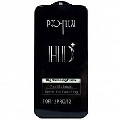 Стекло тех.упак. OG HD+ iPhone 12/12 Pro Черный - фото, изображение, картинка