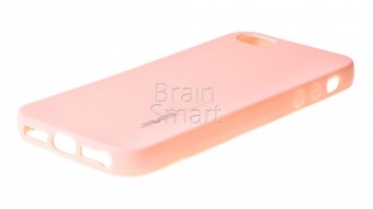 Накладка силиконовая SMTT Simeitu Soft touch iPhone 5/5S/SE Розовый - фото, изображение, картинка