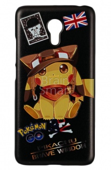 Накладка пластиковая Pokemon GO с рисунком Meizu M3 Note В Шлеме - фото, изображение, картинка