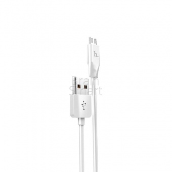 USB кабель Micro HOCO X1 Rapid (1м) Белый - фото, изображение, картинка