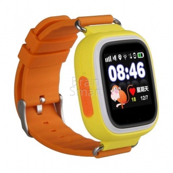 Умные часы Smart Baby Watch Q80 (GPS) Желтый/Оранжевый - фото, изображение, картинка