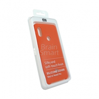 Накладка Silicone Case Xiaomi Redmi Note 5 Pro  (2) Оранжевый - фото, изображение, картинка