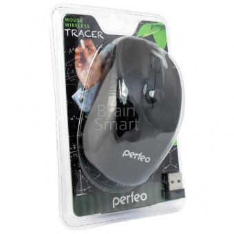 Мышь беспроводная Perfeo "TRACER" оптич., 4 кн, 1200 DPI, USB (PF-02-WOP) Черный - фото, изображение, картинка