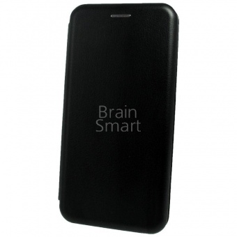 Книжка кожа Brauffen Huawei P Smart Черный тех.упак - фото, изображение, картинка