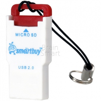 USB-картридер SmartBuy 707 (microSD) Красный - фото, изображение, картинка