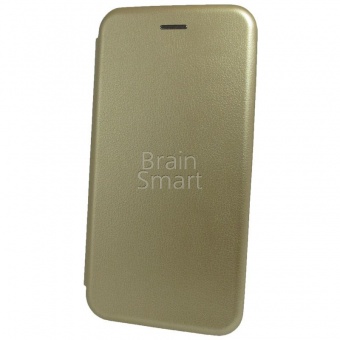 Книжка кожа Brauffen Huawei Mate 20 Lite Золотой тех.упак - фото, изображение, картинка