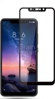 Стекло тех.упак. Full Glue Xiaomi Redmi Note 6 Pro Черный - фото, изображение, картинка