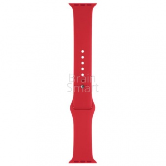Ремешок силиконовый Sport для Apple Watch (42/44мм) M (14) Красный - фото, изображение, картинка