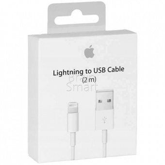 USB кабель Lightning Apple iPhone 7 оригинал 100% (2м) - фото, изображение, картинка
