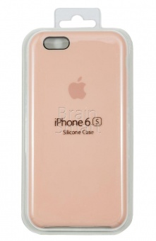 Накладка Silicone Case Original iPhone 6/6S (19) Нежно-Розовый - фото, изображение, картинка