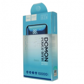 Внешний аккумулятор HOCO Power Bank B29 Domon 10000 mAh Голубой - фото, изображение, картинка