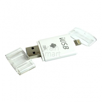 USB/Drive U007 Флеш-накопитель 32GB iDragon пластик для Apple/Android (Lightning, microUSB) - фото, изображение, картинка