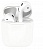 Чехол силиконовый Apple Airpods 1/2 Белый* - фото, изображение, картинка
