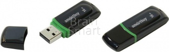 USB 2.0 Флеш-накопитель 16GB SmartBuy Paean Черный - фото, изображение, картинка