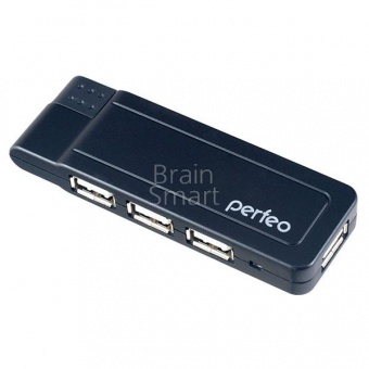 USB-HUB Perfeo PF-H021 4 Ports Черный - фото, изображение, картинка