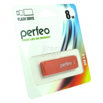 USB 2.0 Флеш-накопитель 8GB Perfeo C04 Красный - фото, изображение, картинка
