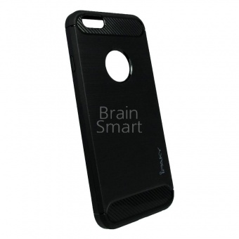 Накладка силиконовая iPaky Brushed iPhone 6/6S Черный - фото, изображение, картинка