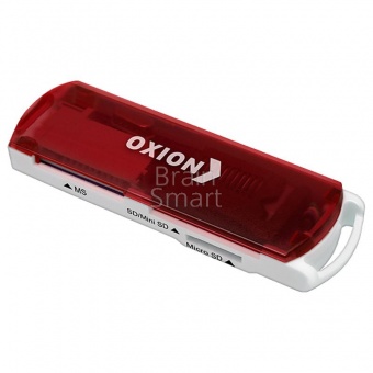USB-картридер Oxion OCR004 (microSD/miniSD/TF/M2) Красный - фото, изображение, картинка
