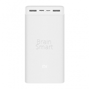 Внешний аккумулятор Xiaomi Power Bank 3 2USB PB3018ZM 30000 mAh Белый - фото, изображение, картинка