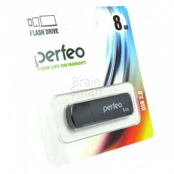 USB 2.0 Флеш-накопитель 8GB Perfeo C05 Черный - фото, изображение, картинка