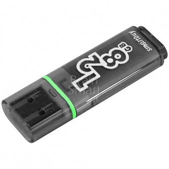 USB 3.0 Флеш-накопитель 128GB SmartBuy Glossy Темно-Серый - фото, изображение, картинка