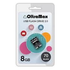 USB 2.0 Флеш-накопитель 8GB OltraMax 70 Черный - фото, изображение, картинка