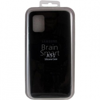 Накладка силиконовая Копия Silicone Case Samsung A515 (A51 2020) Черный - фото, изображение, картинка