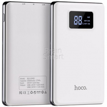 Внешний аккумулятор HOCO Power Bank B23 Flowed 10000 mAh Белый - фото, изображение, картинка