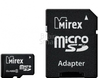 MicroSD 2GB Mirex Class 4 + SD адаптер - фото, изображение, картинка