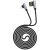 USB кабель Lightning HOCO U42 Exquisite Steel (1м) Черный - фото, изображение, картинка