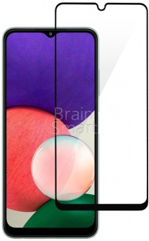Стекло тех.упак. Full Glue Samsung A22/A31/A32/M22/M32 Черный - фото, изображение, картинка