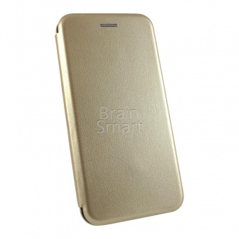 Книжка кожа Creative Case Xiaomi Redmi 5 Plus Золотой тех.упак - фото, изображение, картинка