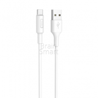 USB кабель Type-C HOCO X25 Soarer (1м) Белый - фото, изображение, картинка