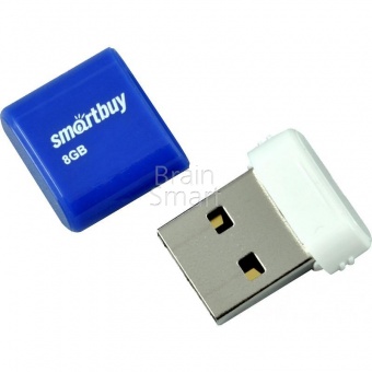 USB 2.0 Флеш-накопитель 8GB SmartBuy Lara Синий - фото, изображение, картинка