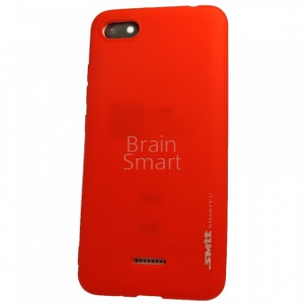 Накладка силиконовая SMTT Simeitu Soft touch Xiaomi Redmi 6A Красный - фото, изображение, картинка