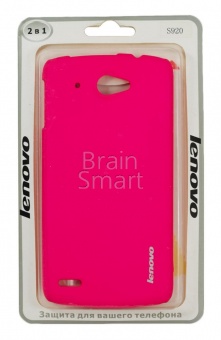 Бампер-накладка (Lenovo Soft Touch) S920 Розовый - фото, изображение, картинка