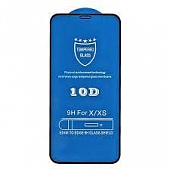 Стекло тех.упак. 10D iPhone X/XS/11 Pro Черный - фото, изображение, картинка