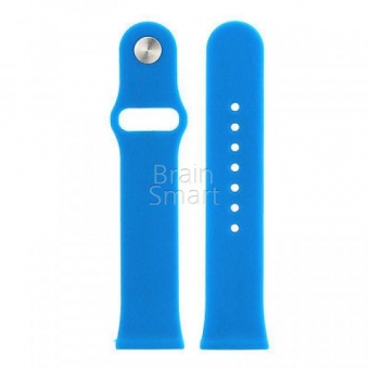 Ремешок силиконовый Sport для Apple Watch (38/40мм) S  (3) Синий - фото, изображение, картинка