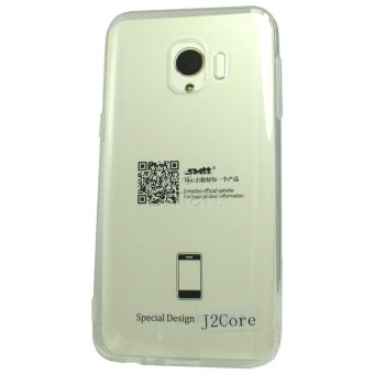 Накладка силиконовая SMTT Simeitu Soft touch Samsung J260 (J2 Core 2019) Прозрачный - фото, изображение, картинка