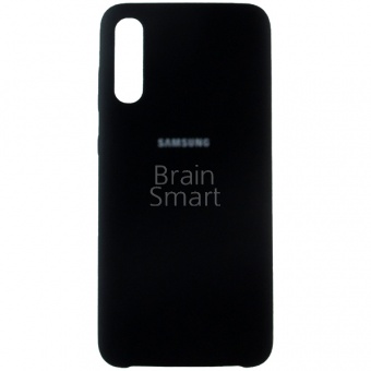 Накладка Silicone Case Samsung A705 (A70 2019) (18) Чёрный - фото, изображение, картинка