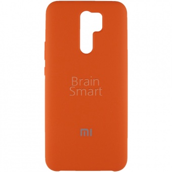 Накладка Silicone Case Xiaomi Redmi 9  (2) Оранжевый - фото, изображение, картинка