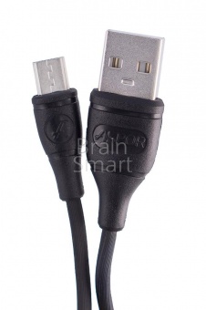 USB кабель Micro Aspor AC-01 круглый (1,2м) (2.1A) Черный - фото, изображение, картинка
