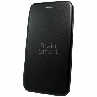 Книжка кожа Brauffen Xiaomi Redmi Note 6 Pro Черный тех.упак - фото, изображение, картинка