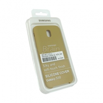 Накладка Silicone Case Samsung J530 (2017) (28) Песочный - фото, изображение, картинка