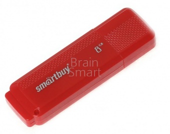 USB 2.0 Флеш-накопитель 8GB SmartBuy Dock Красный - фото, изображение, картинка