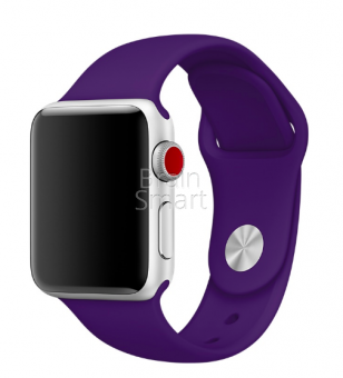 Ремешок силиконовый Sport для Apple Watch (38/40мм) S (30) Фиолетовый - фото, изображение, картинка
