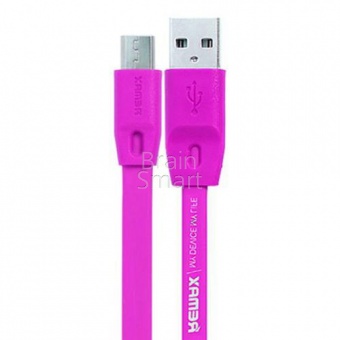 USB кабель Micro Remax Full Speed (1.5м) Фиолетовый - фото, изображение, картинка