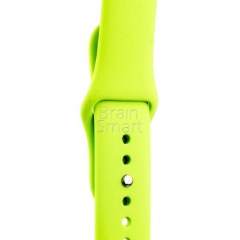 Ремешок силиконовый Sport для Apple Watch (38/40мм) S (31) Салатовый - фото, изображение, картинка