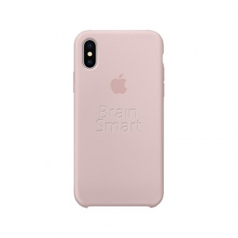 Накладка Silicone Case Original iPhone X/XS (19) Нежно-Розовый - фото, изображение, картинка